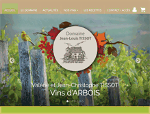 Tablet Screenshot of domaine-jeanlouis-tissot.com